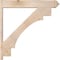 Ekena Millwork Merced Smooth Arts and Crafts Outlooker, Douglas Fir, 7 1/2"W x 44"D x 44"H OUT08X44X44MRC03SDF - alternate 3